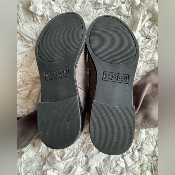 Kenneth Cole Reaction Wind-Y Over the Knee Tall Suede Gray Boots Size 5 - Picture 5 of 11